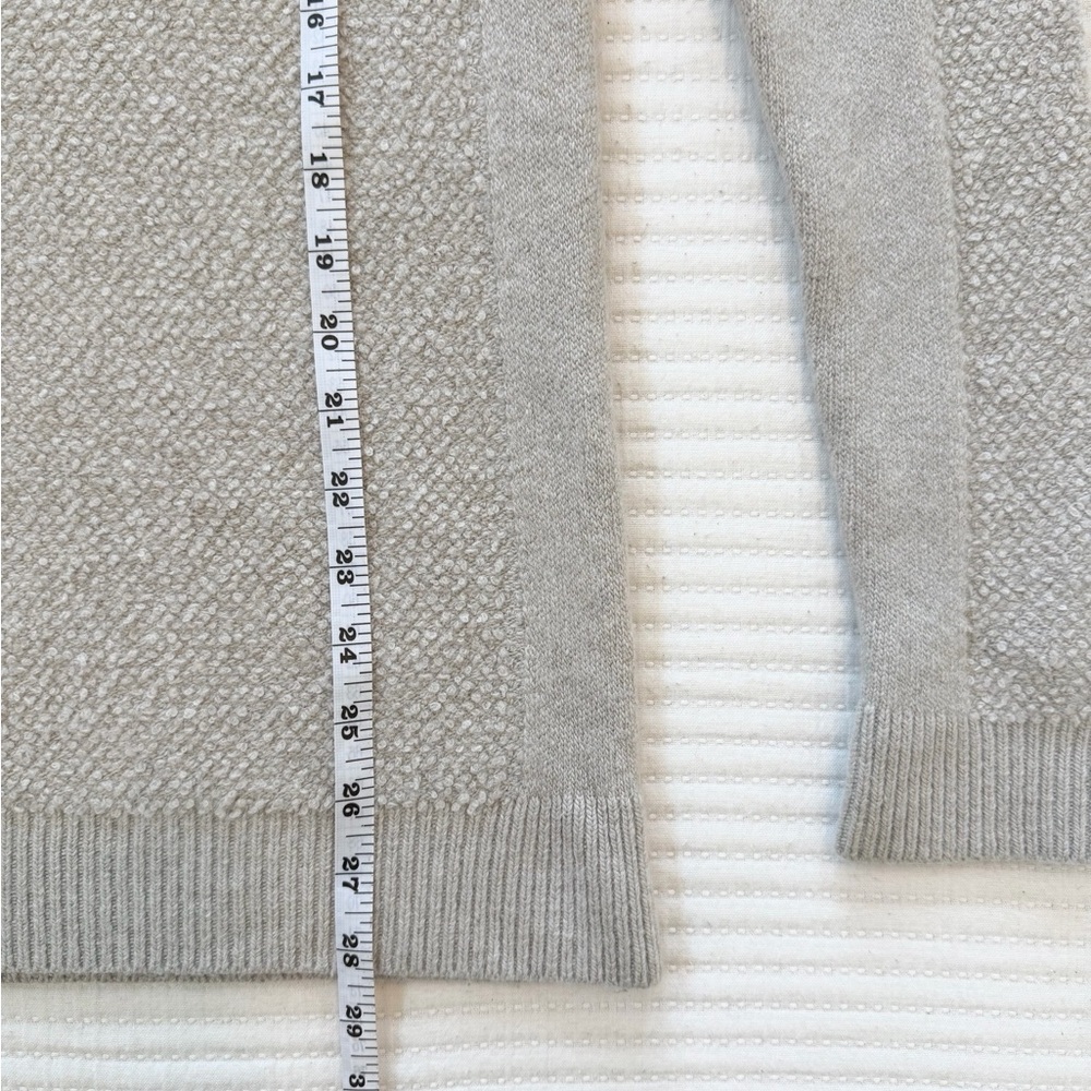 All Saints Lambswool Blend Crew Neck Sweater in Taupe - Picture 7 of 7
